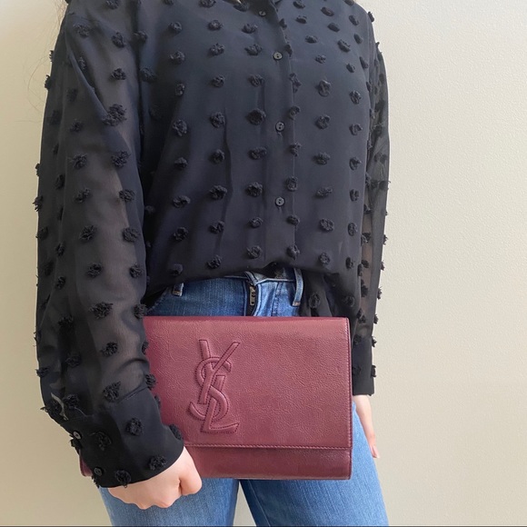 SOLD ✨ YSL Belle de Jour Large Patent Clutch - Picture 2 of 10